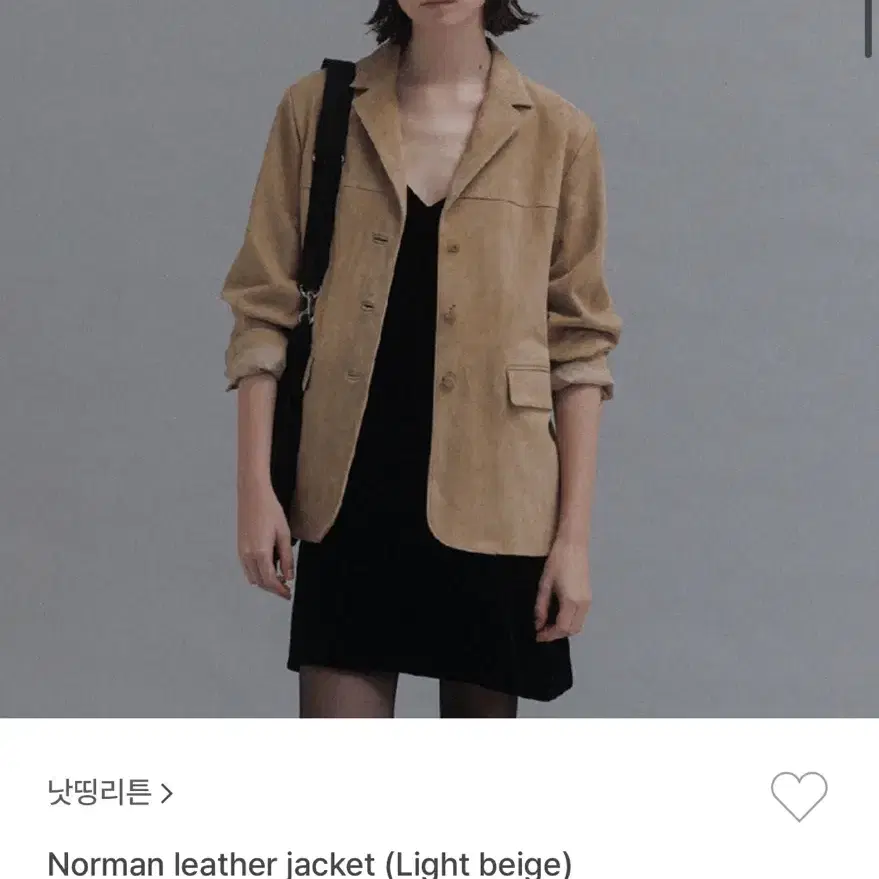 낫띵리튼 노만 레더 자켓 norman leather jacket