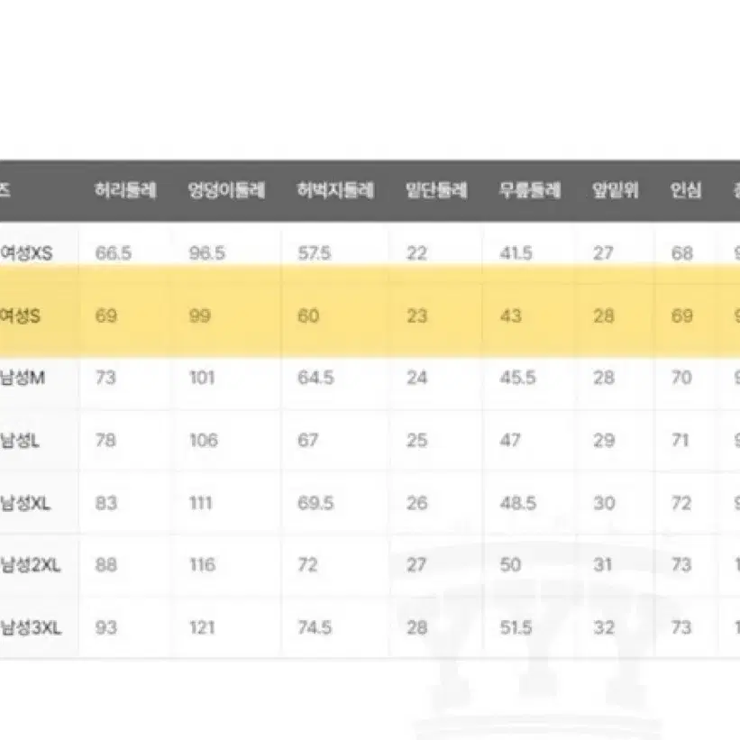 엄브로 기모 조거팬츠s사이즈