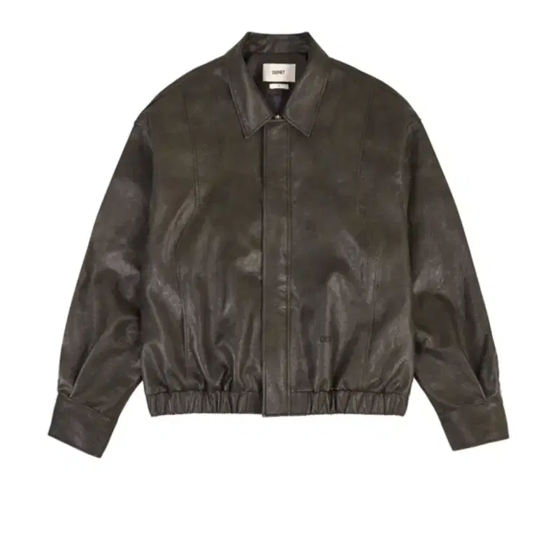 다이닛 ECO-LEATHER BOMBER BANDED JUMPER FOR