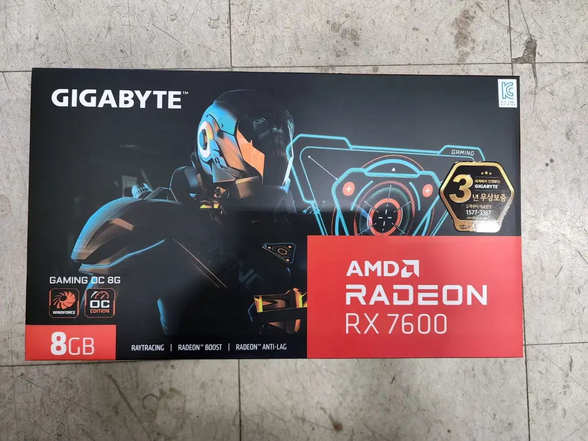 GIGABYTE 라데온 RX 7600 Gaming OC D6 8GB