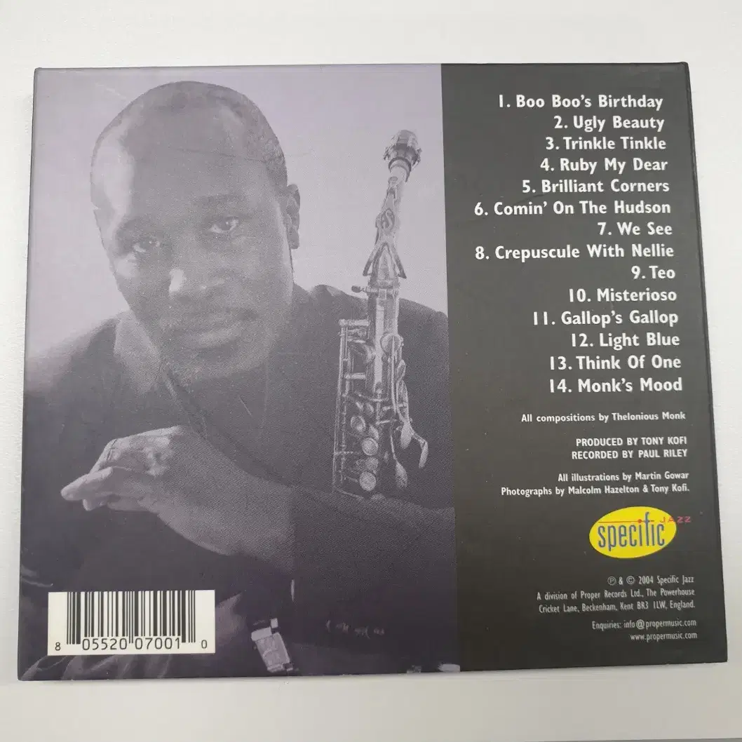 [중고 CD] Tony Kofi Quartet - Play Monk