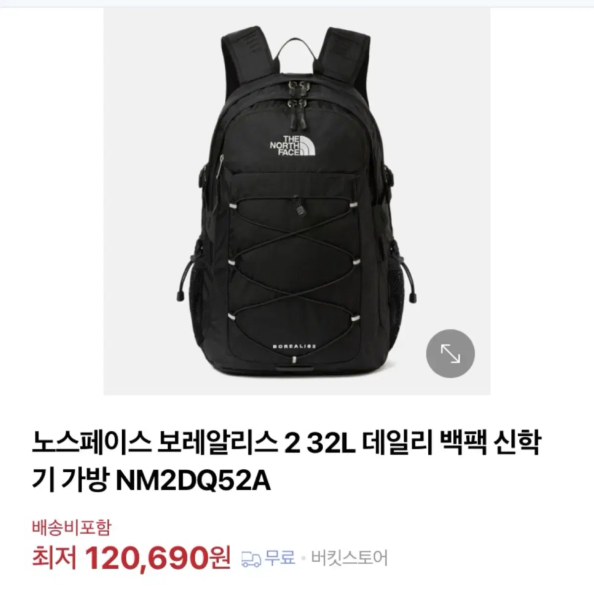 노스페이스 보레알리스2 팩팩 가방 32L