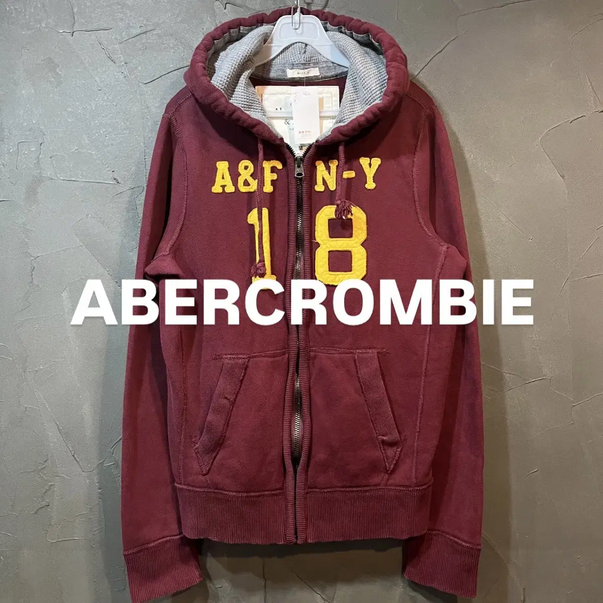 [M] ABERCROMBIE 아베크롬비 빈티지 후드 집업