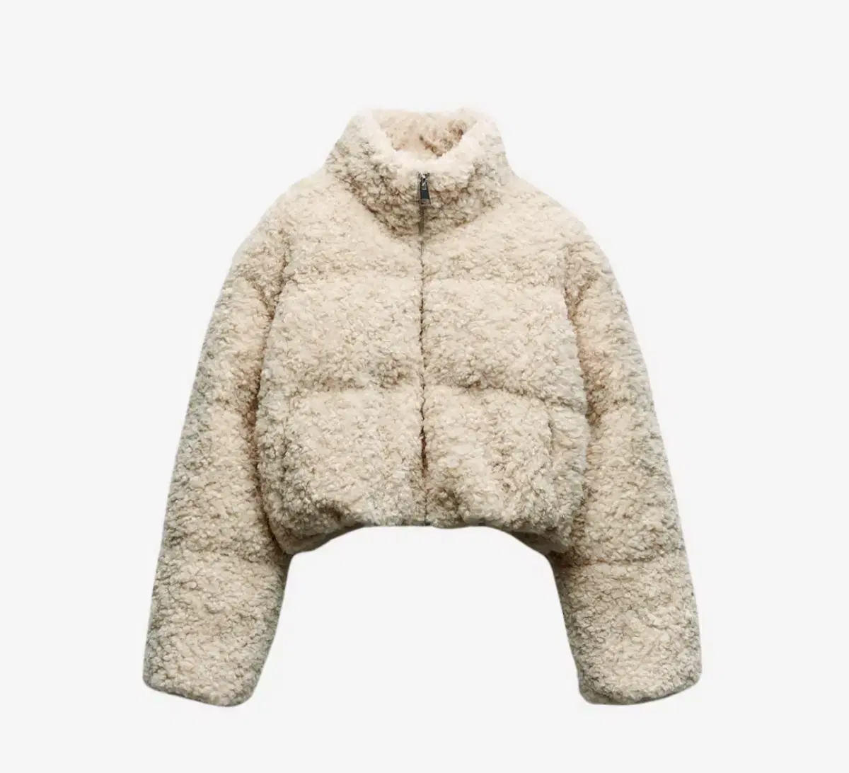 자라 뽀글이 패딩 Zara Puffer Jacket Cream