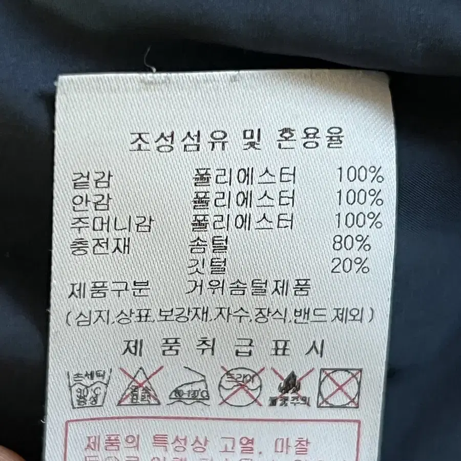 디스커버리 남성 구스다운 경량패딩