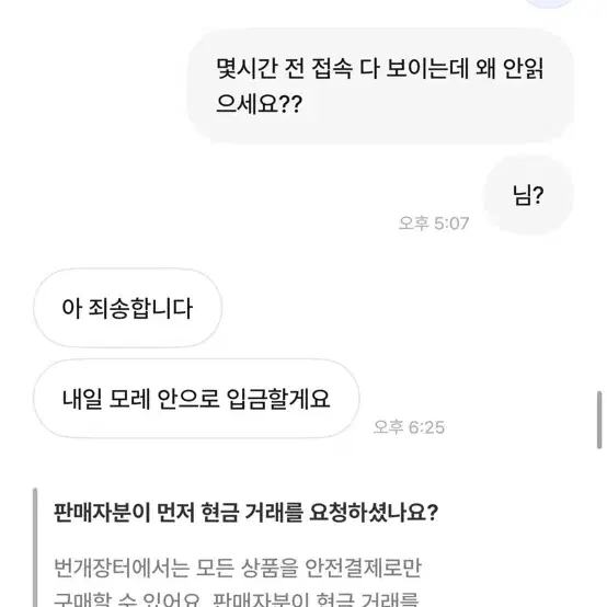 번장 사기꾼 다들 조심하세요ㅋㅋ