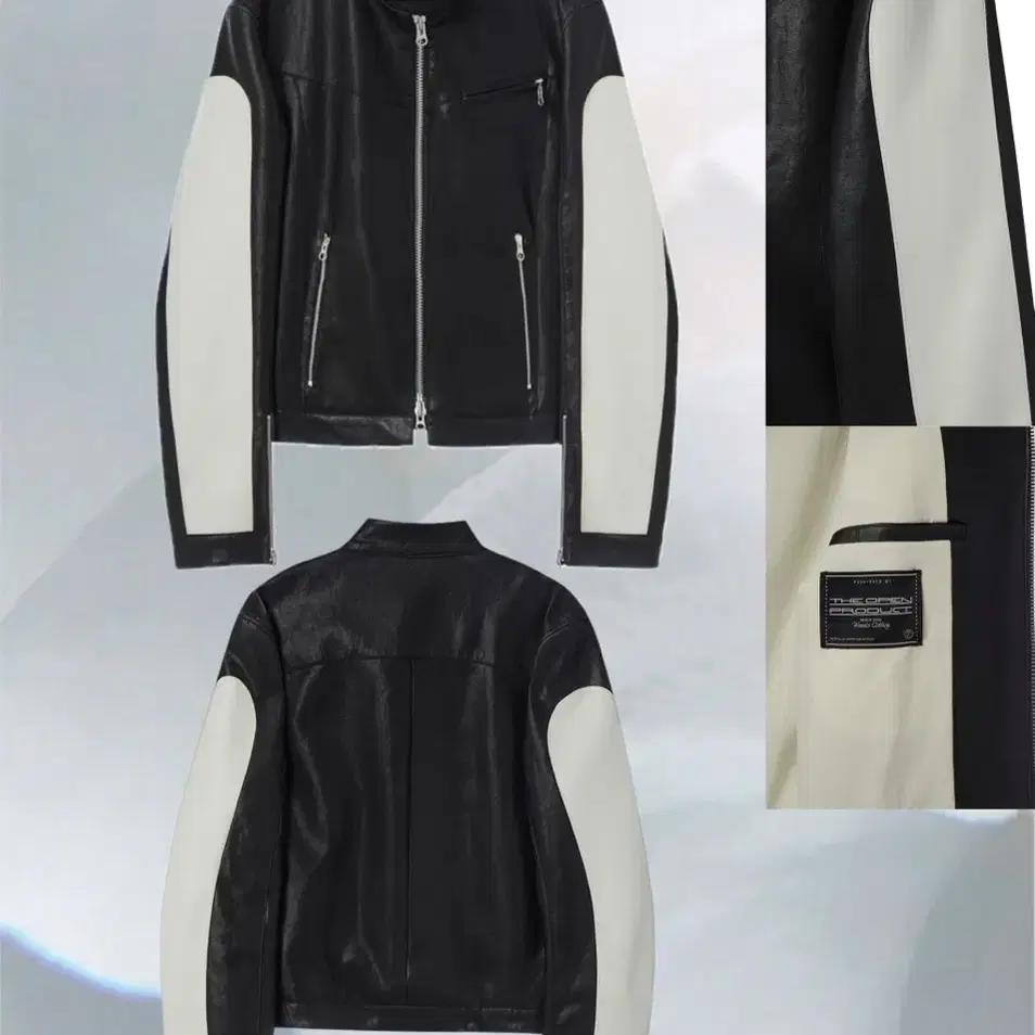 THE OPEN PRODUCT MULTI-ZIP BIKER JACKET