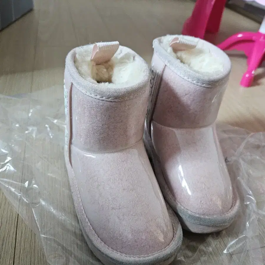 아동 에버어그 클리어 UGG 6-7 핑크 어그부츠