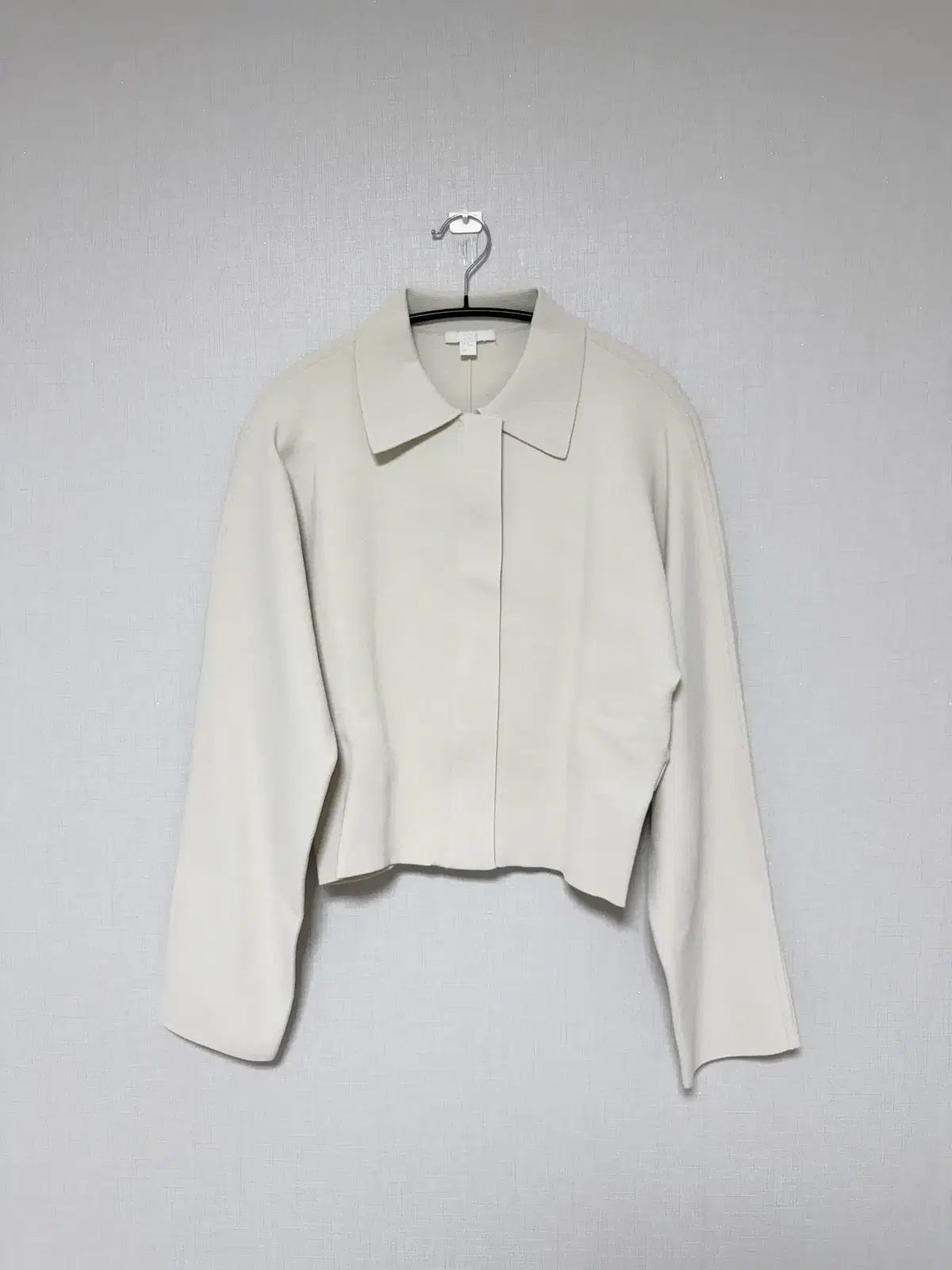 [XS] COS Crop Knit Jacket Ivory