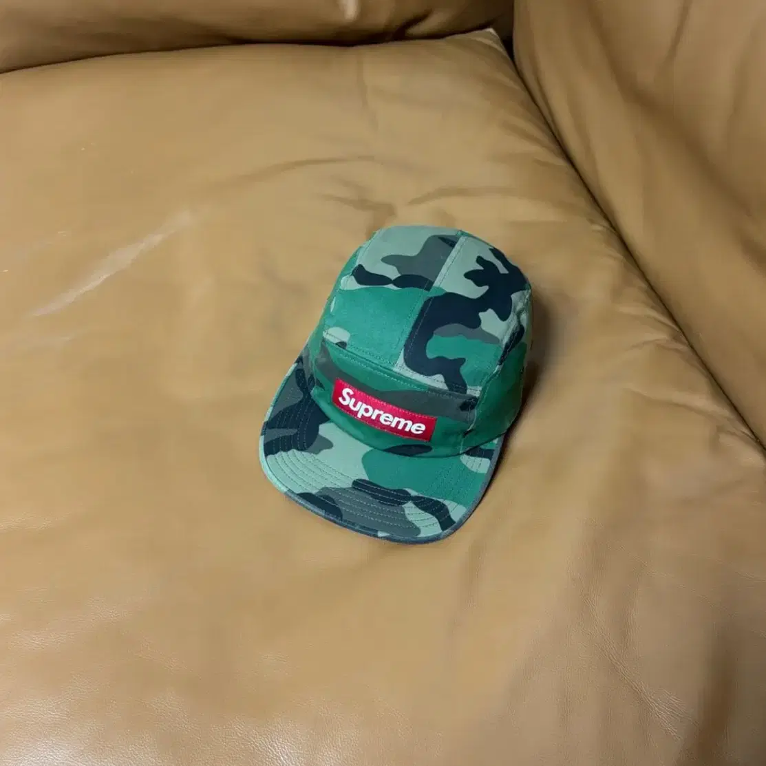 Supreme 슈프림 카모 캠프캡 모자 (Washed Camo)