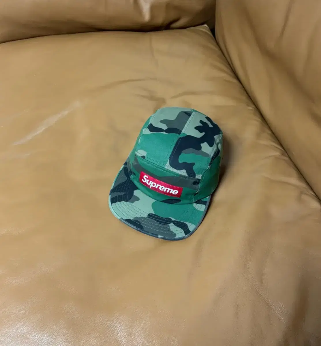 Supreme 슈프림 카모 캠프캡 모자 (Washed Camo)