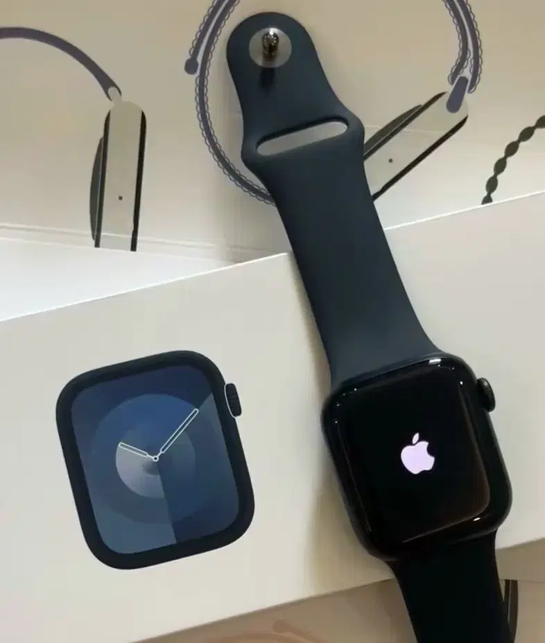 Apple Watch Series9 아이폰 미드나잇 스포츠 스마트워치