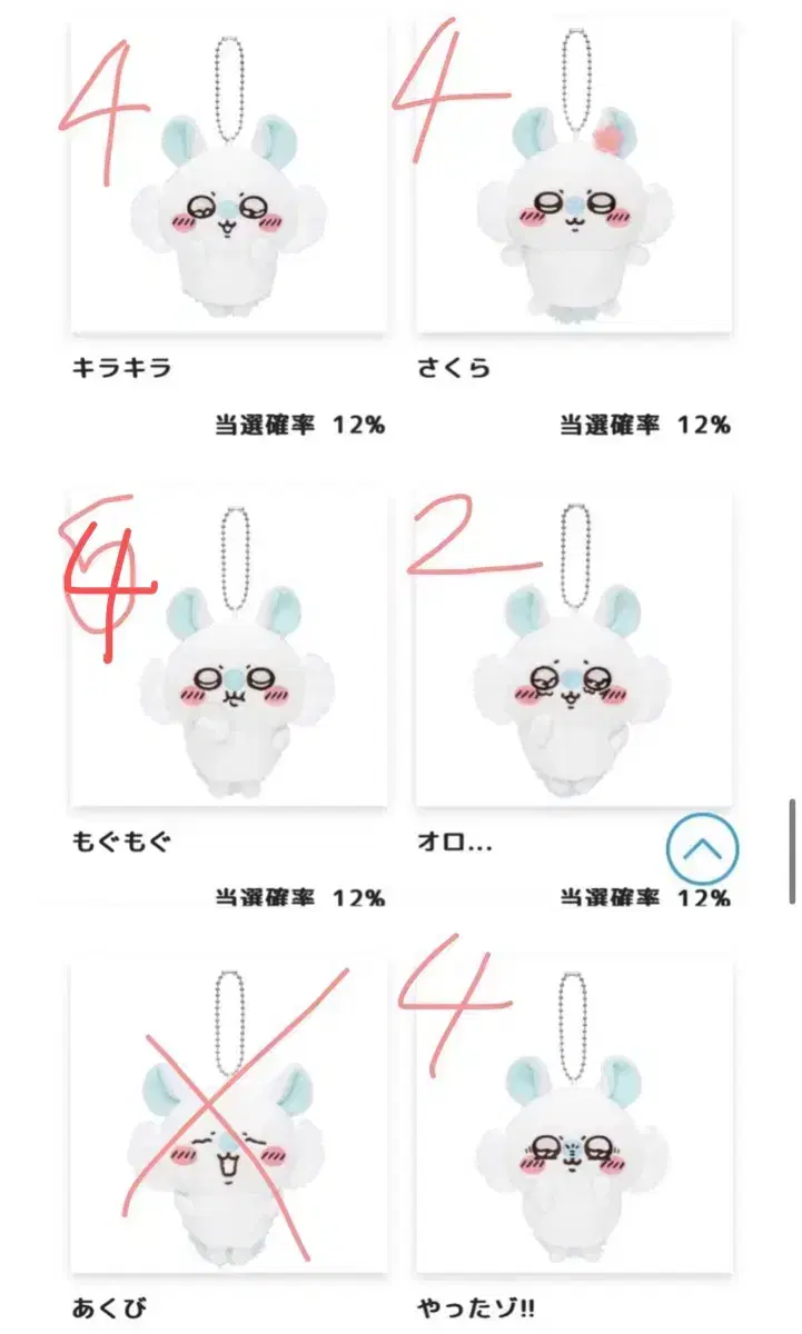 치이카와 모몽가쿠지 E상 마스코트 개별판매, D상 가방