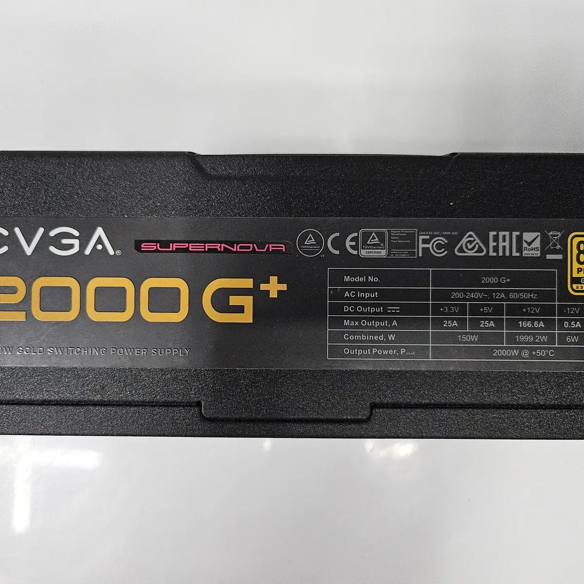 EVGA SUPERNOVA 2000G+ 80PLUS GOLD 상태좋아요