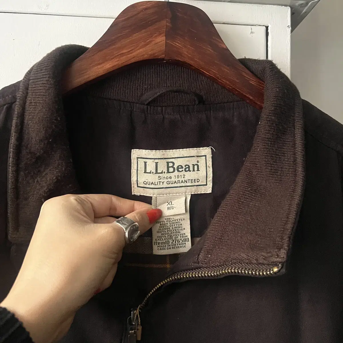 [XL]L.L.Bean 엘엘빈 비건 스웨이드 드리즐러 자켓