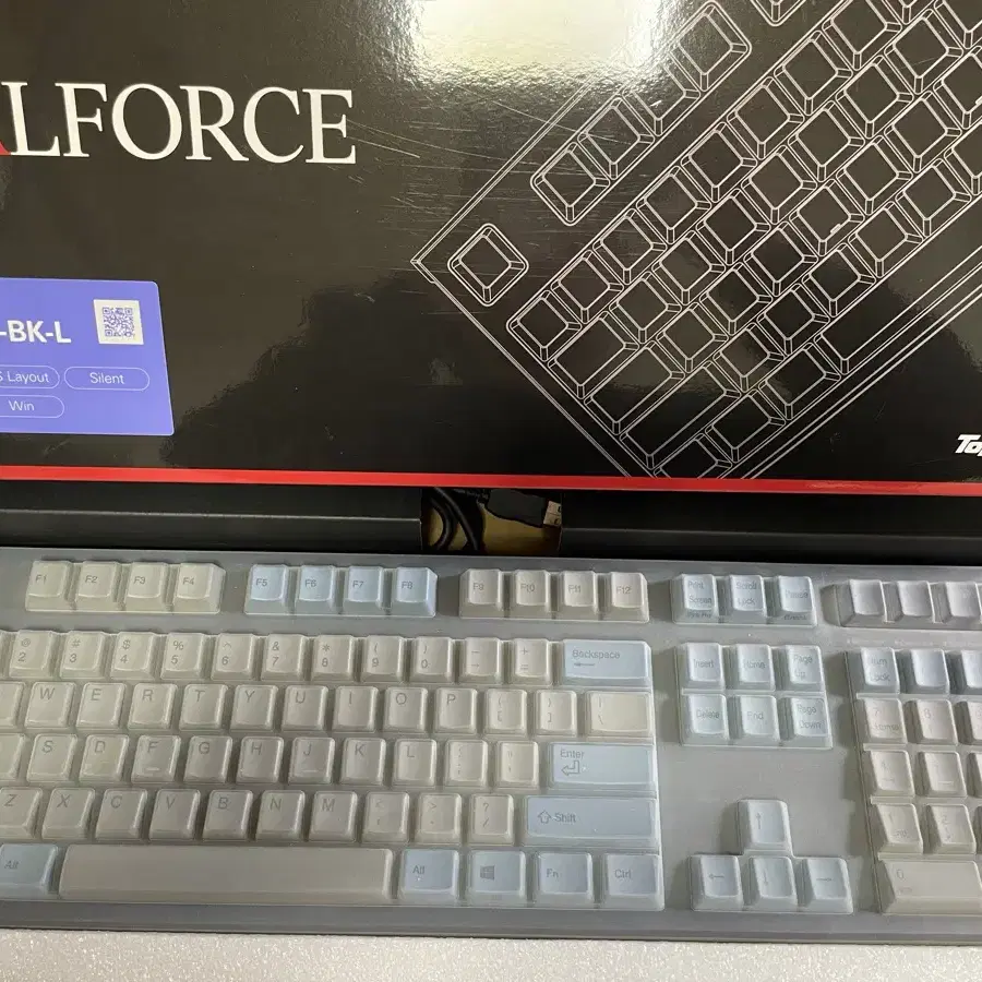 풀윤활_리얼포스(Realforce) R2 풀배열 그레이블루 저소음 45g