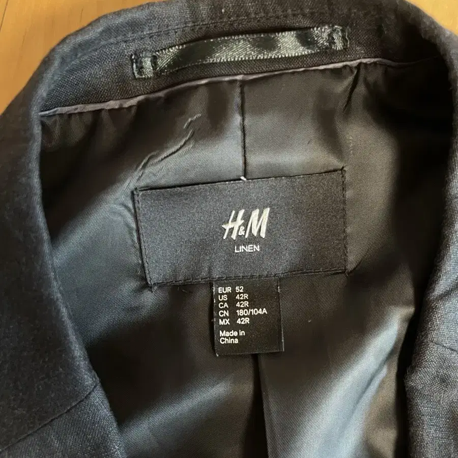 H&M 블랙 린넨 자켓(EU52)