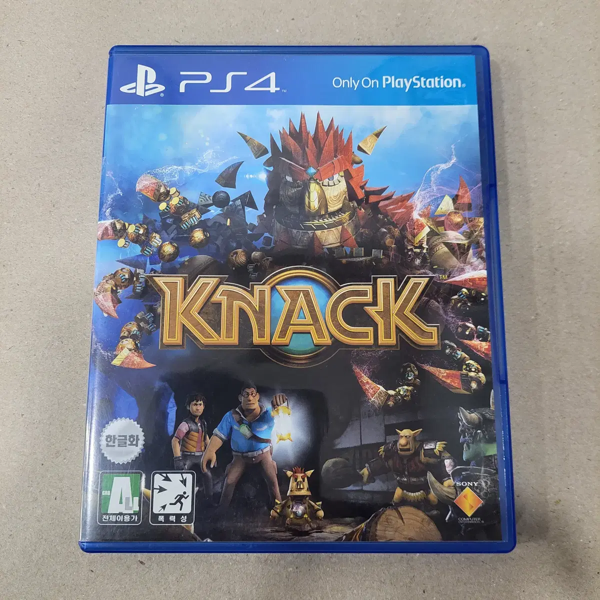 [중고] PS4 낵 KNACK/한글/액션/2인 동시 협동 플레이/어린이