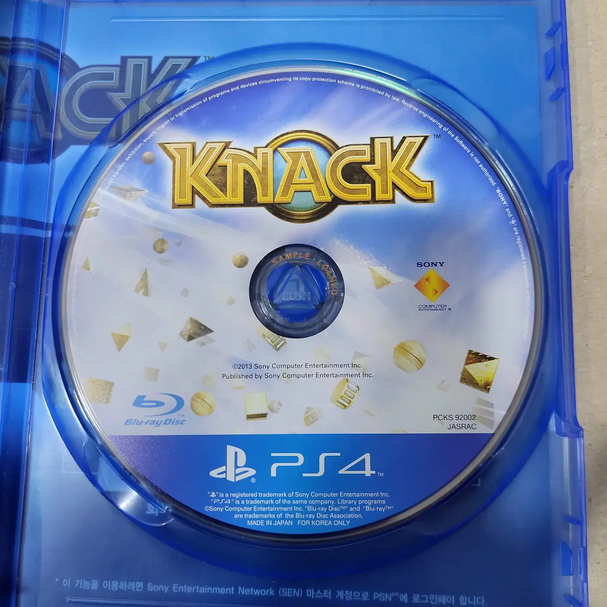 [중고] PS4 낵 KNACK/한글/액션/2인 동시 협동 플레이/어린이