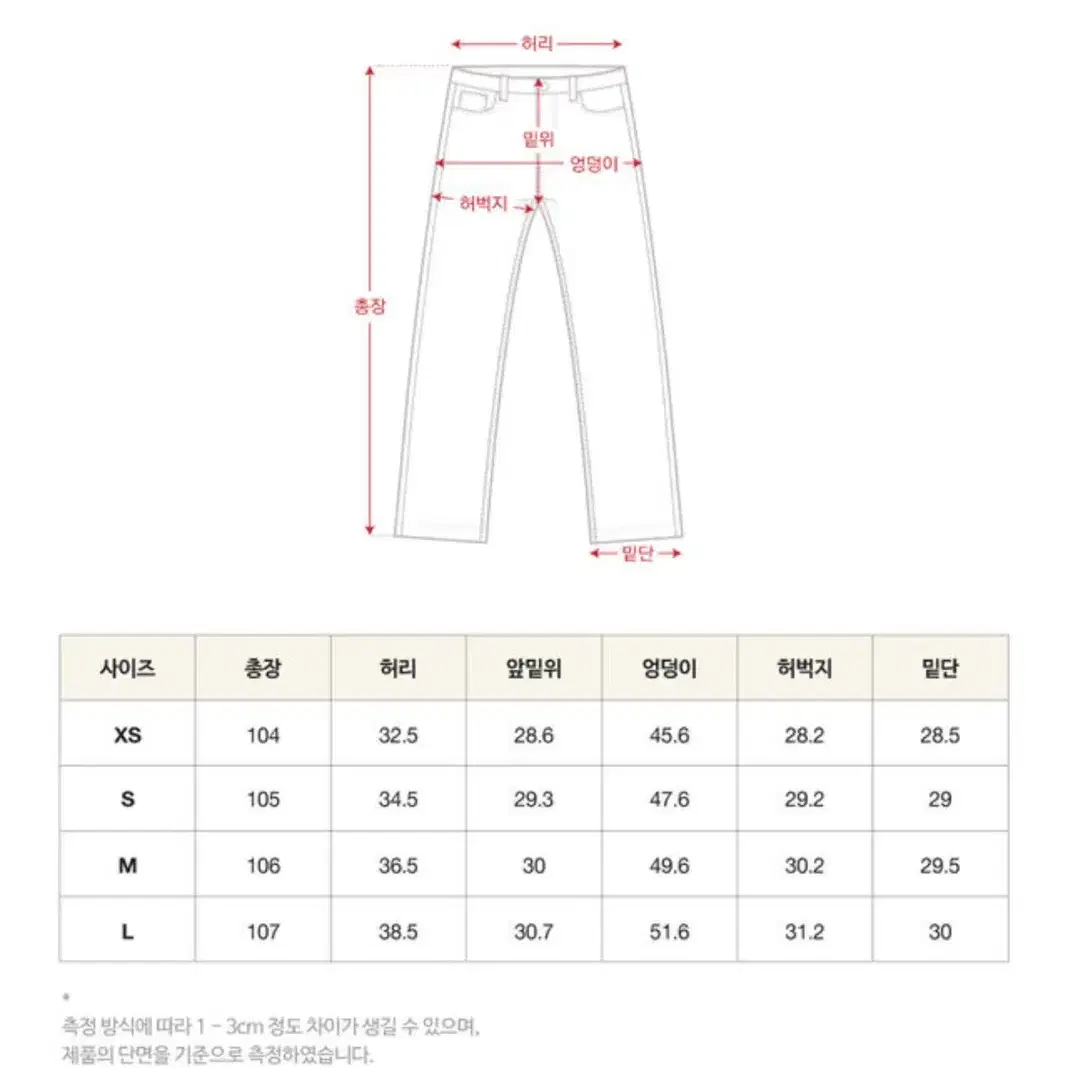 세터 웨인 미드라이즈 데님