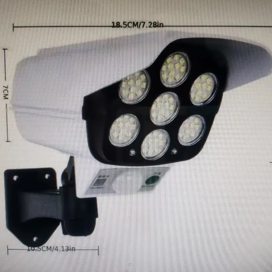 야외모션 태양광조명 모형CCTV