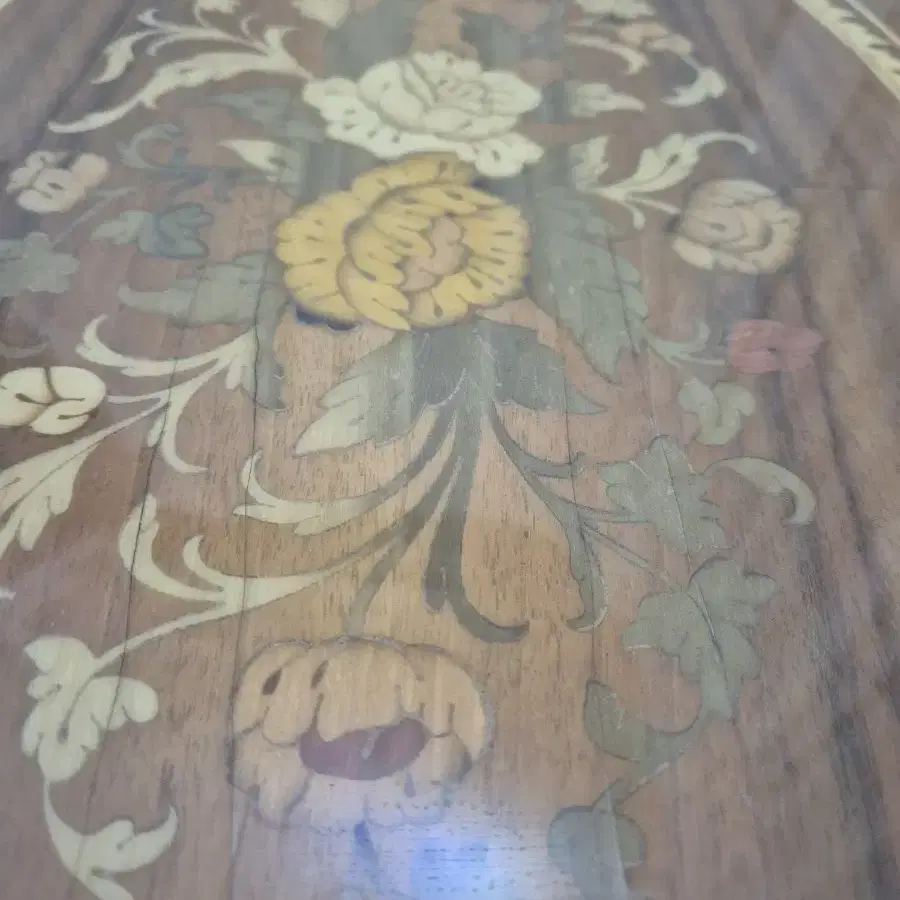 이태리 마케트리(Marquetry)엔틱 와인트롤리 와인카트