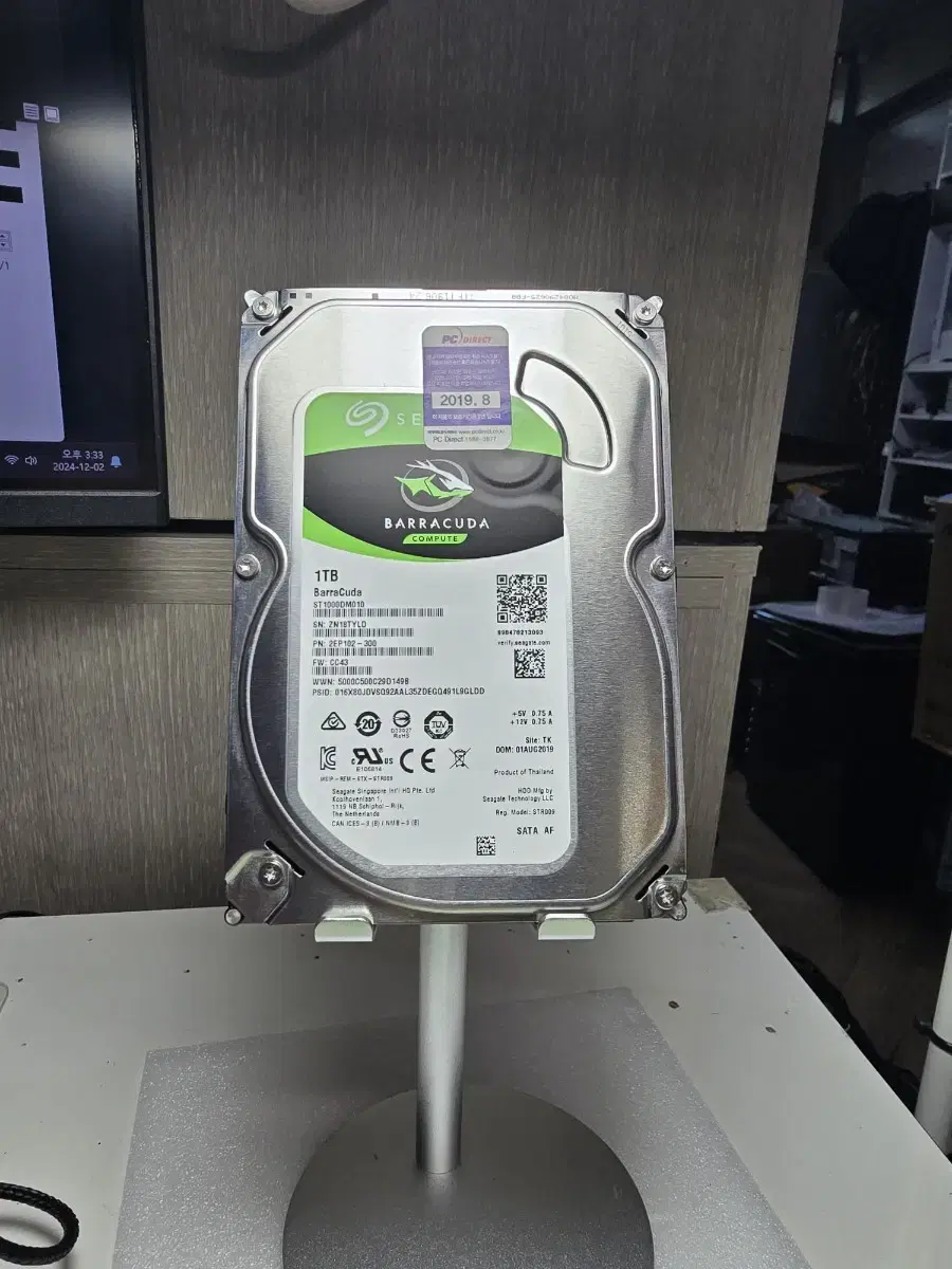 PC 부품HDD 3.5" 1.0TB