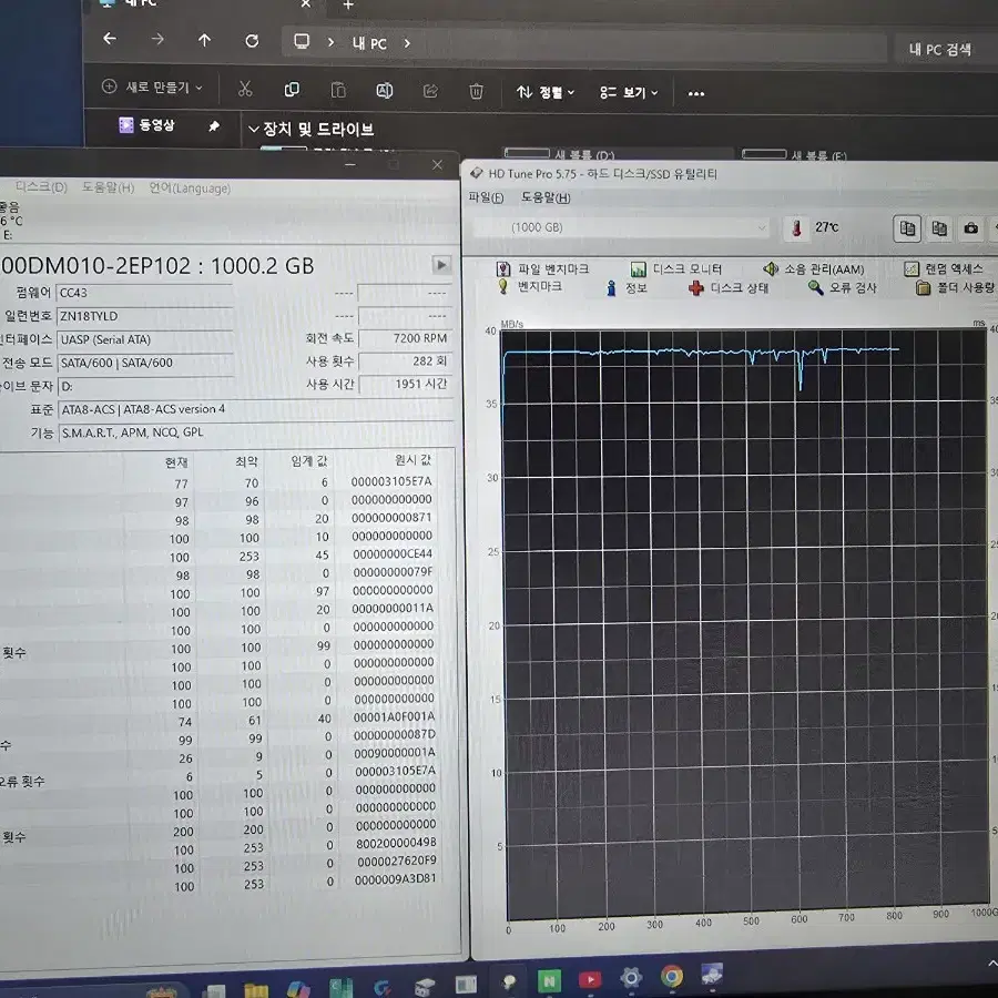 PC 부품HDD 3.5" 1.0TB