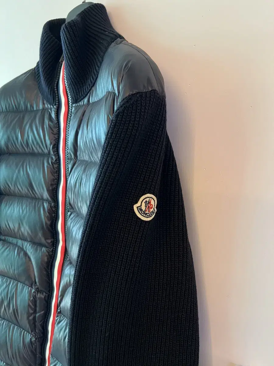 Moncler Waffen Patch Triple-lined double-zip knit padding