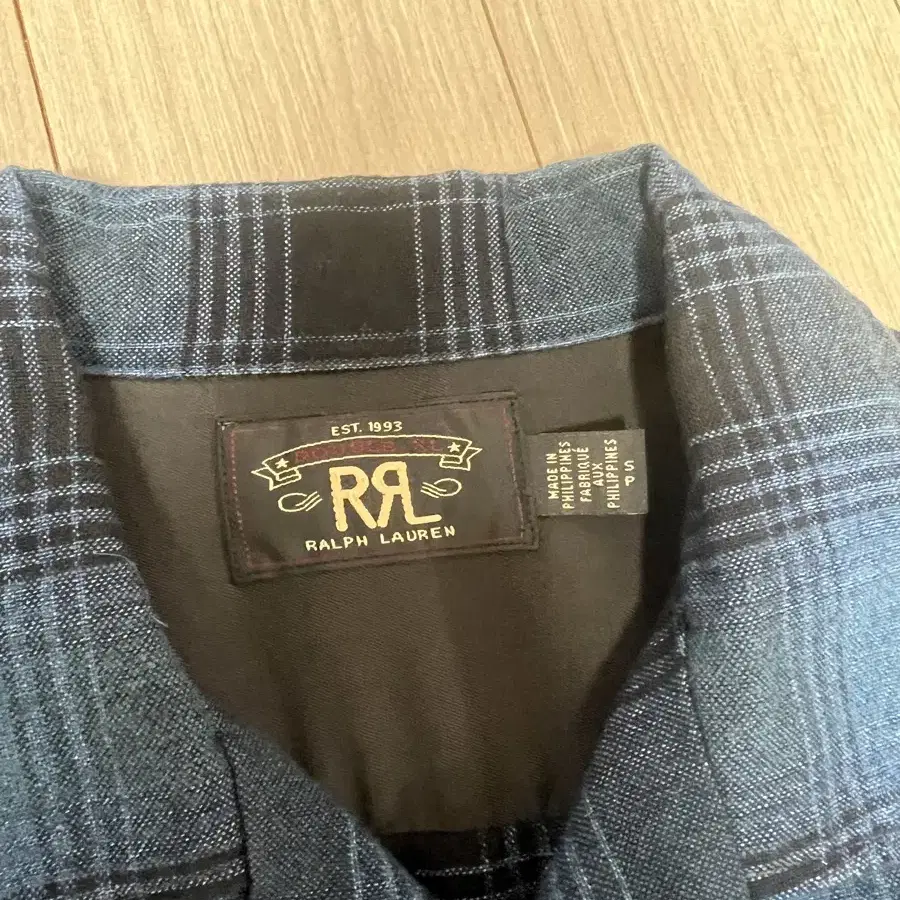 Rrl 더블알엘 플레드 체크 남방 s사이즈