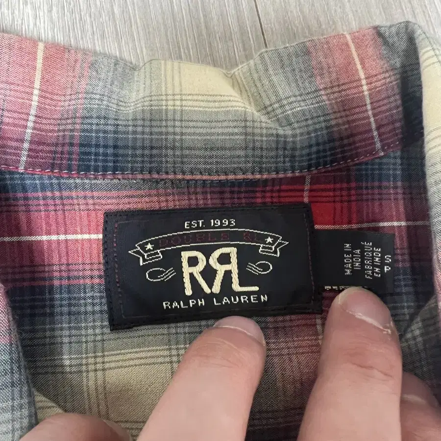 Rrl 더블알엘 플레드 체크 셔츠 S사이즈