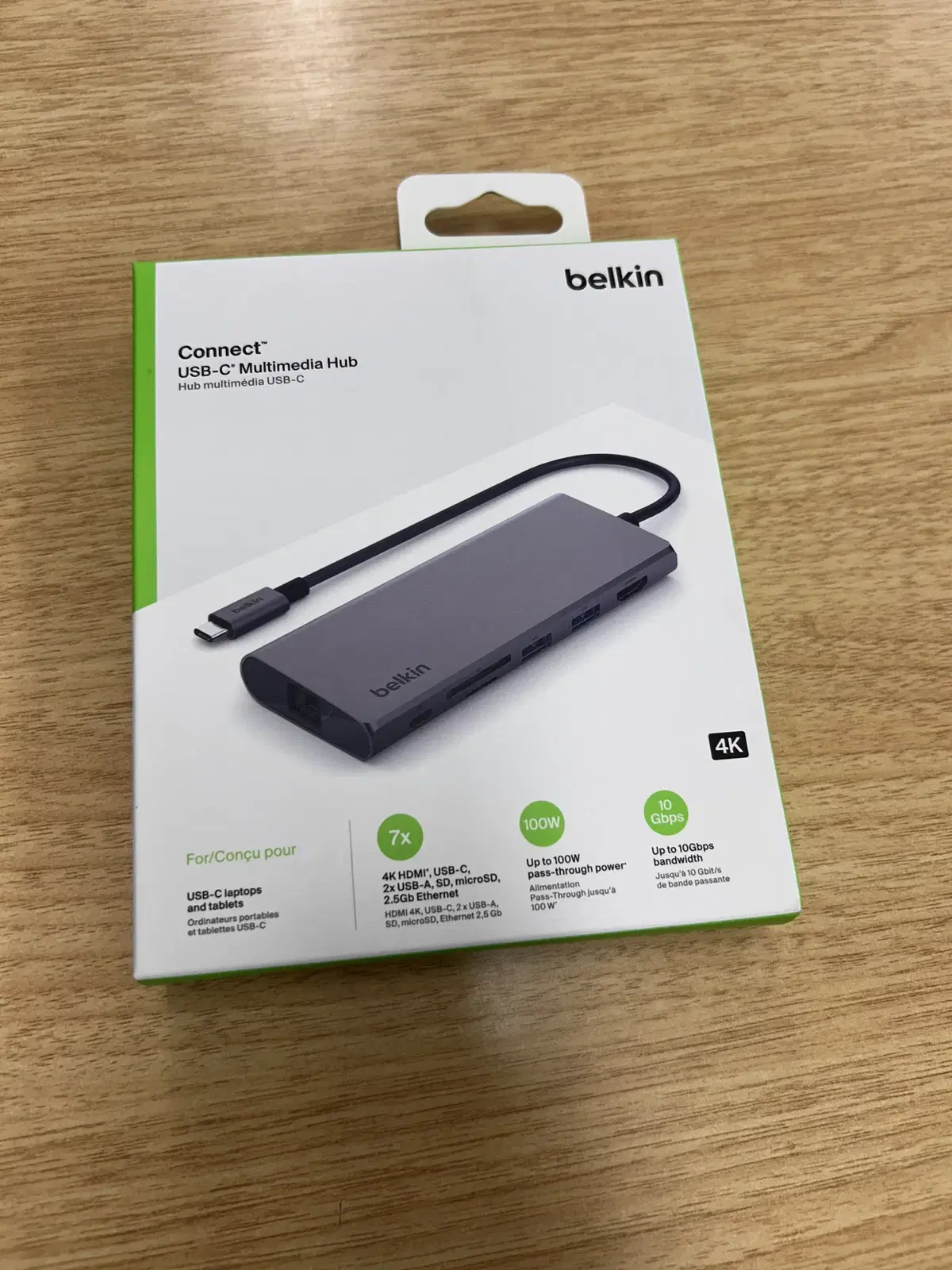 벨킨 USB-C 허브 100W 지원