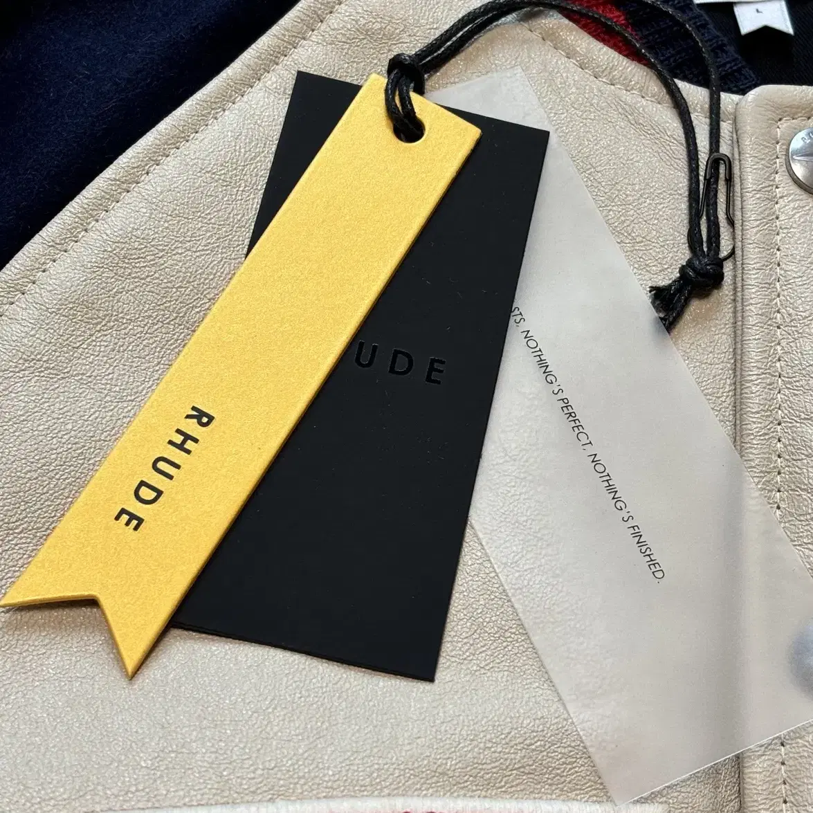 L) rhude 루드 saint croix 바시티 자켓