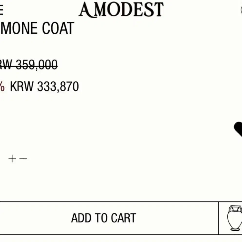 모데스트무드 SIMONE COAT 시모네 롱코트 차콜 새상품입니다