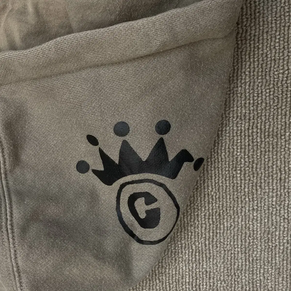 00s vintage stussy crown 스투시 크라운 후드집업 m