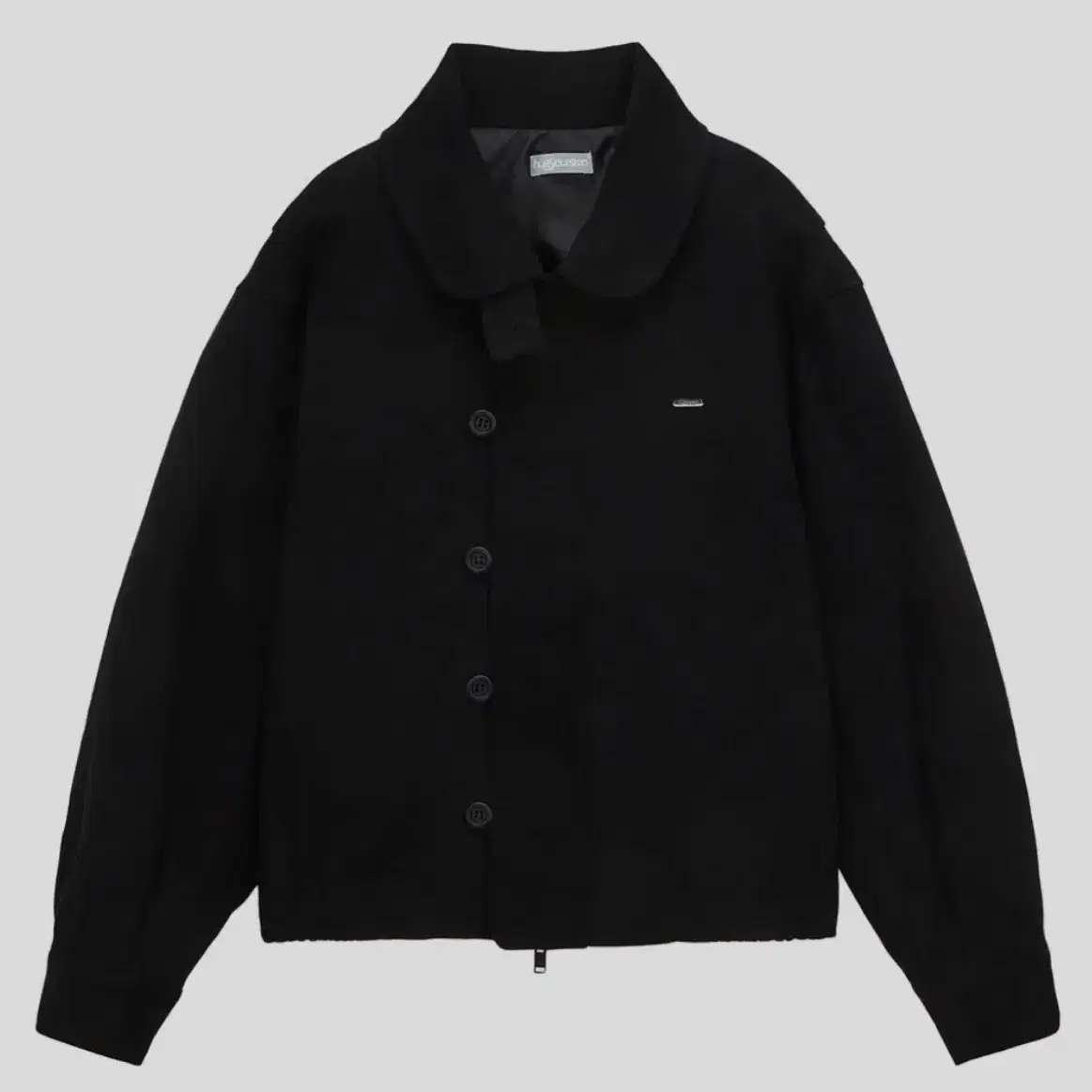 【HUGYOURSKIN】Detachable Round Jacket (Black) MUSINSA | HUG YOUR SKIN Detachable Round Jacket (Black)