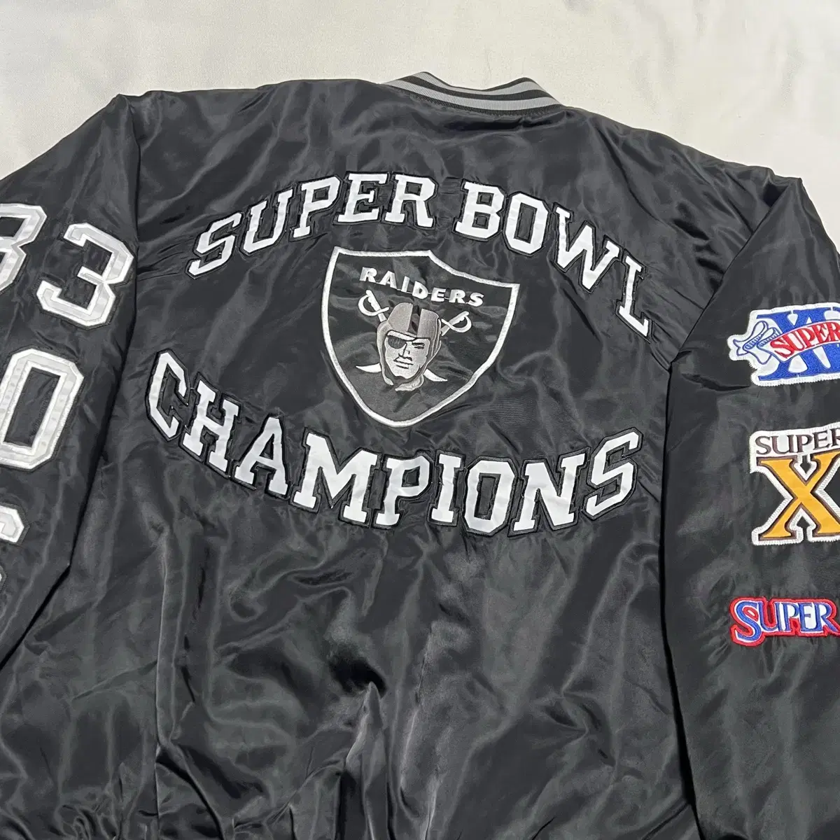 XXXXL NFL 레이더스 슈퍼볼 스타디움 자켓