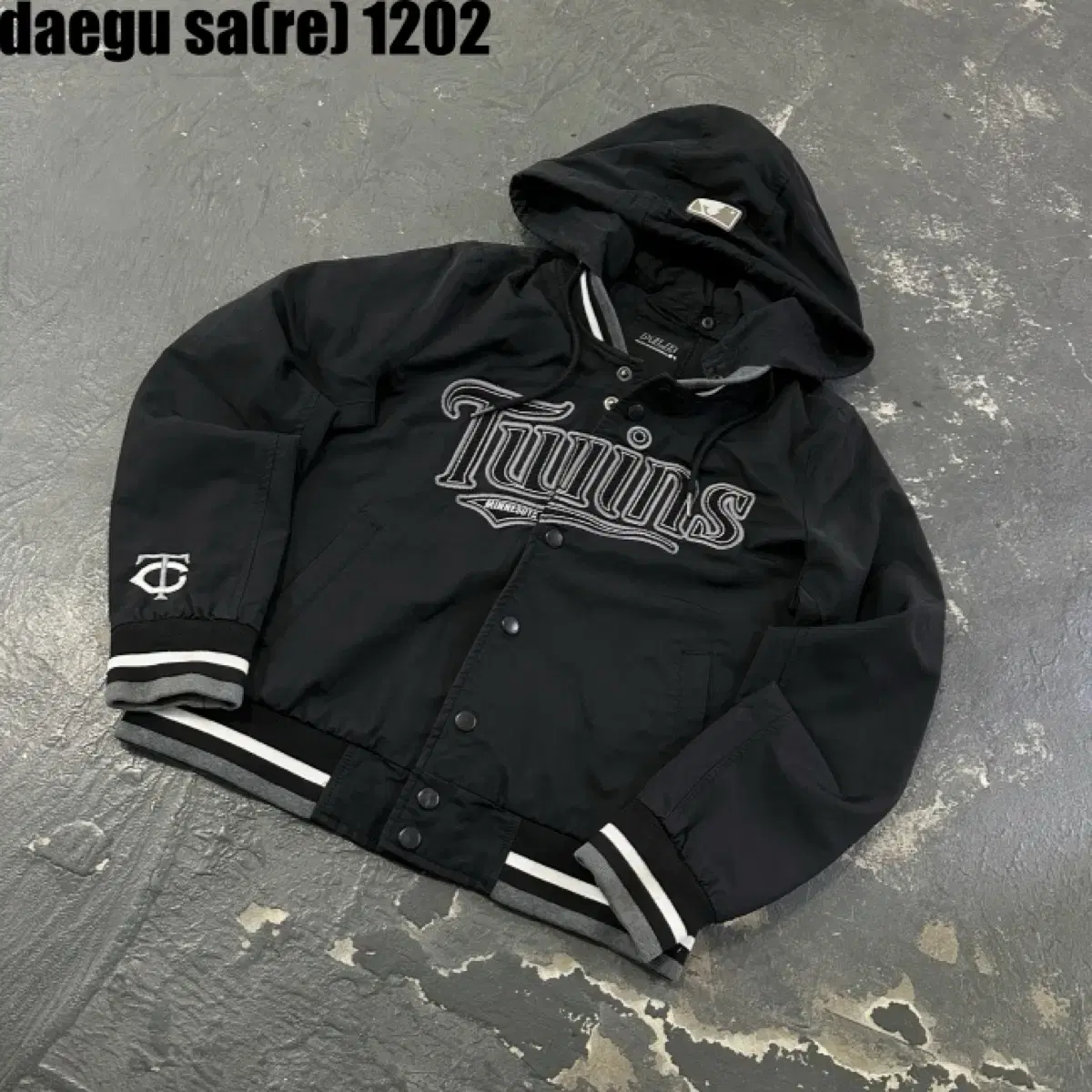 MLB.Hooded Baseball Jumper(95,M) Baseball jumper is just a get boyfriend look~~!