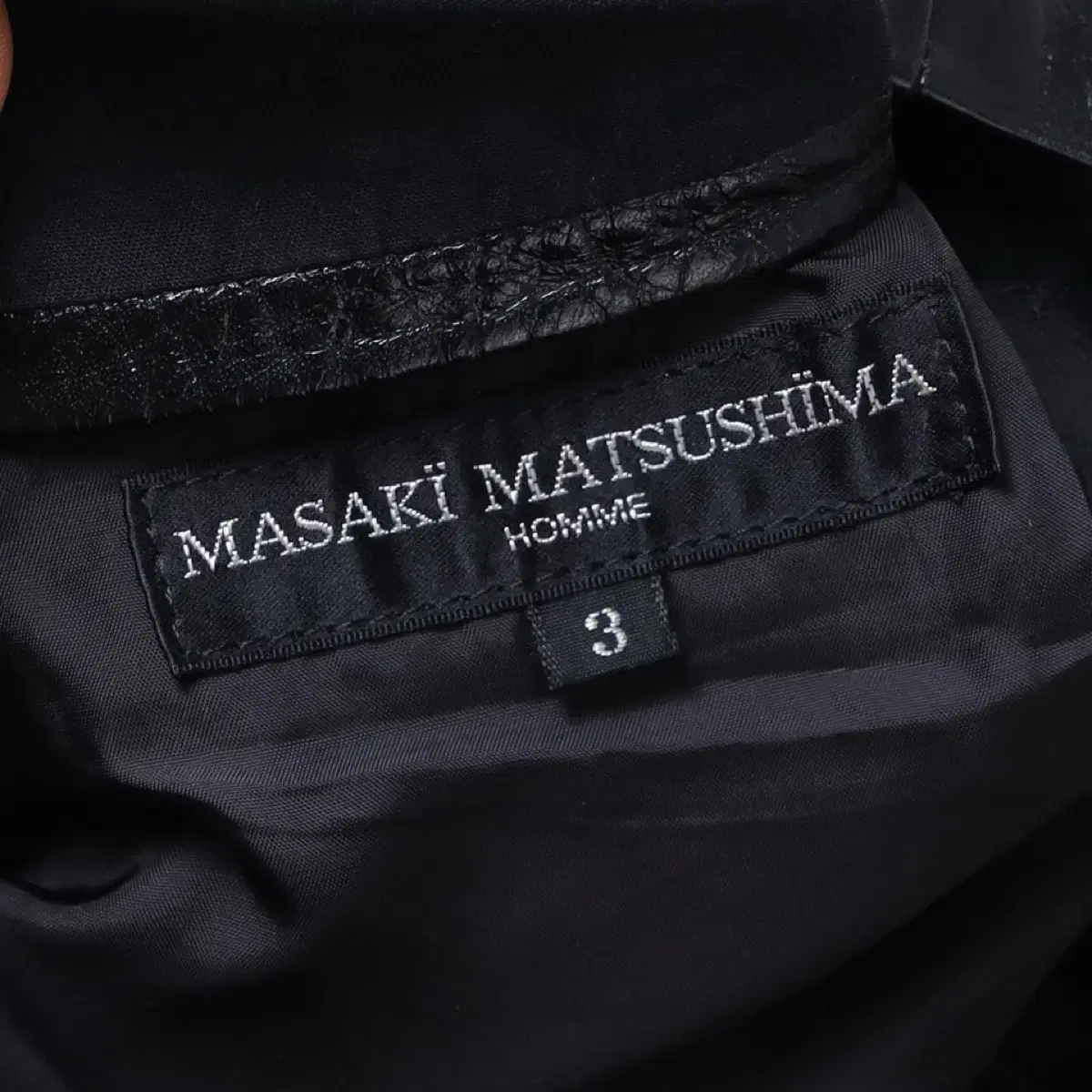 MASAKI MATSUSHIMA HOMME Leather Jacket