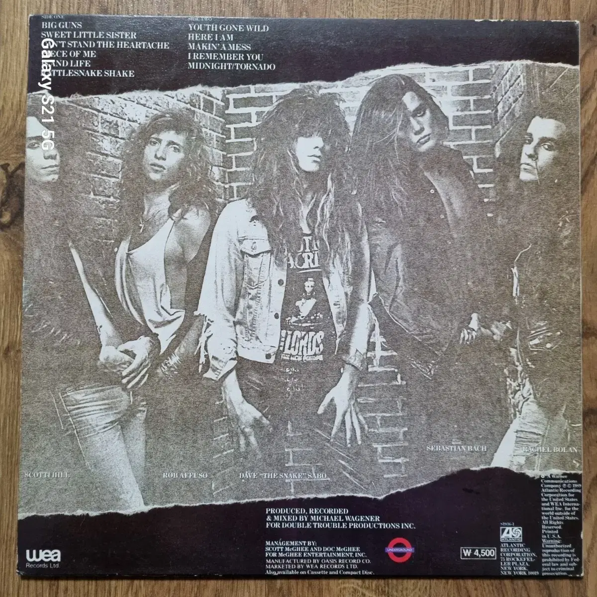 SKID ROW.  LP 음반