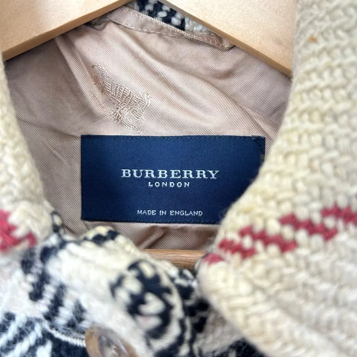 (무료배송) Burberry 버버리 잉글랜드 노바체크 울 반코트