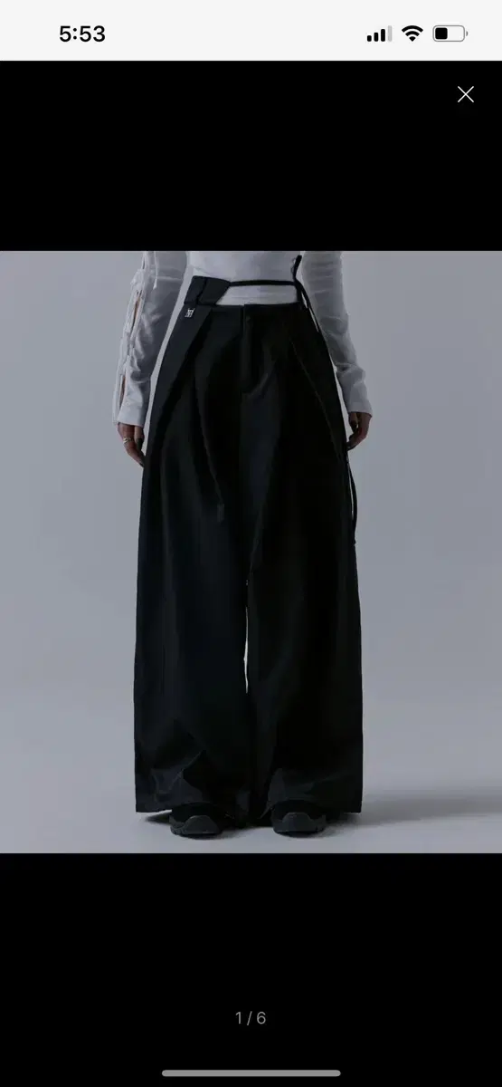 트리밍버드 Unbalance Waist Strap Pants