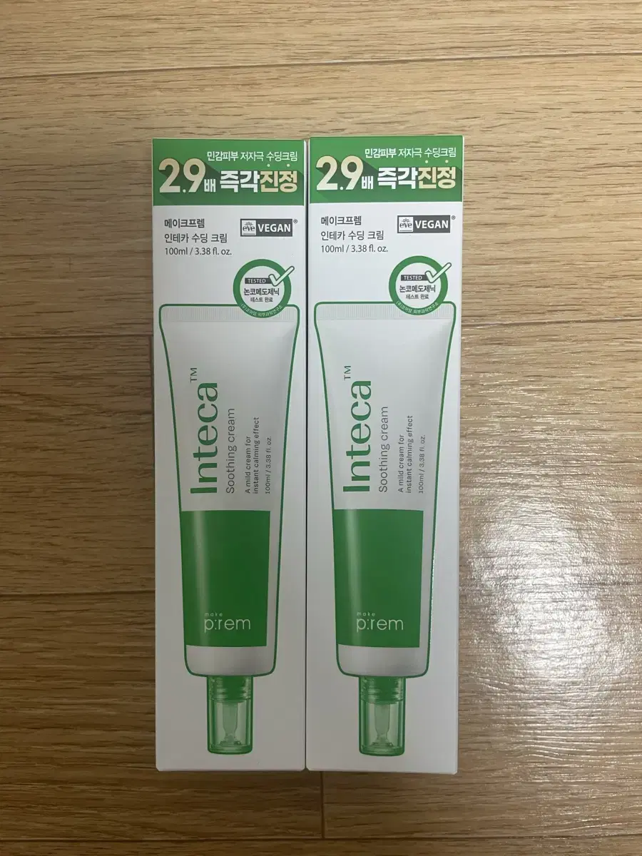 메이크프렘 인테카 수딩크림 100ml 2개