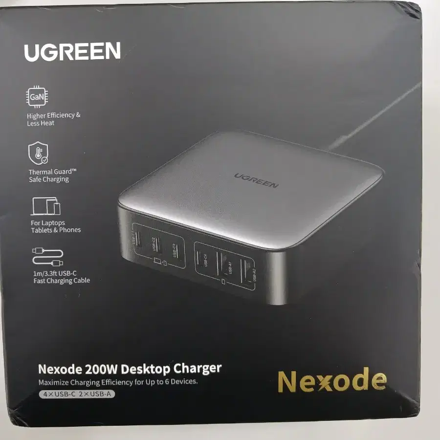 유그린 UGREEN 140W Gan USB 멀티충전기 Max 5포트