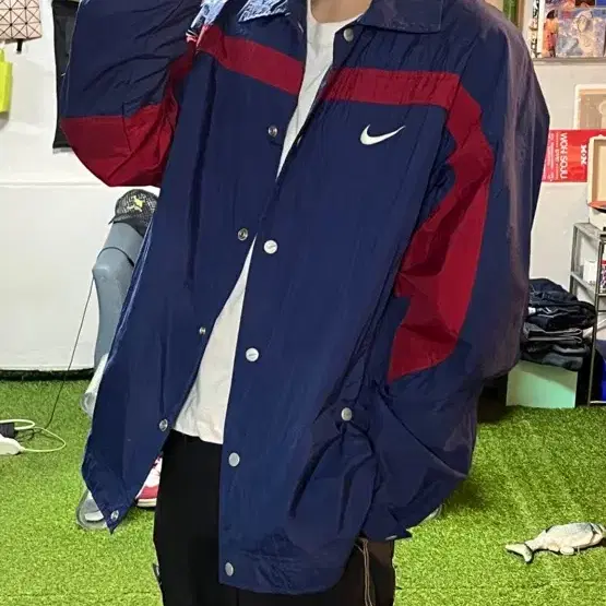 나이키 올드스쿨 나일론 셔츠 Nike