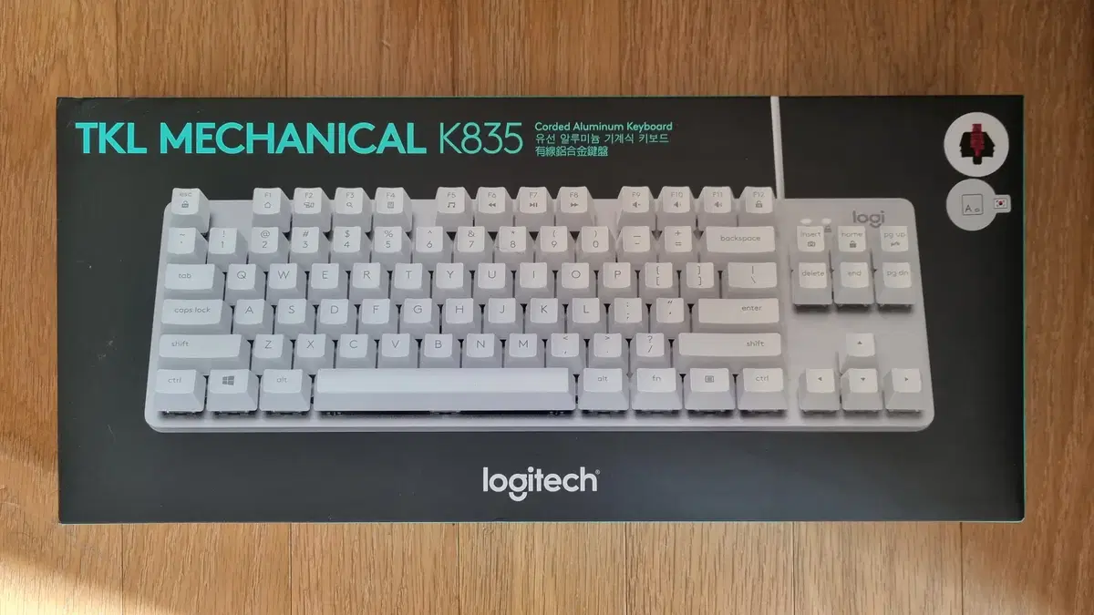 로지텍 k835 tkl 기계식 키보드 화이트 미개봉