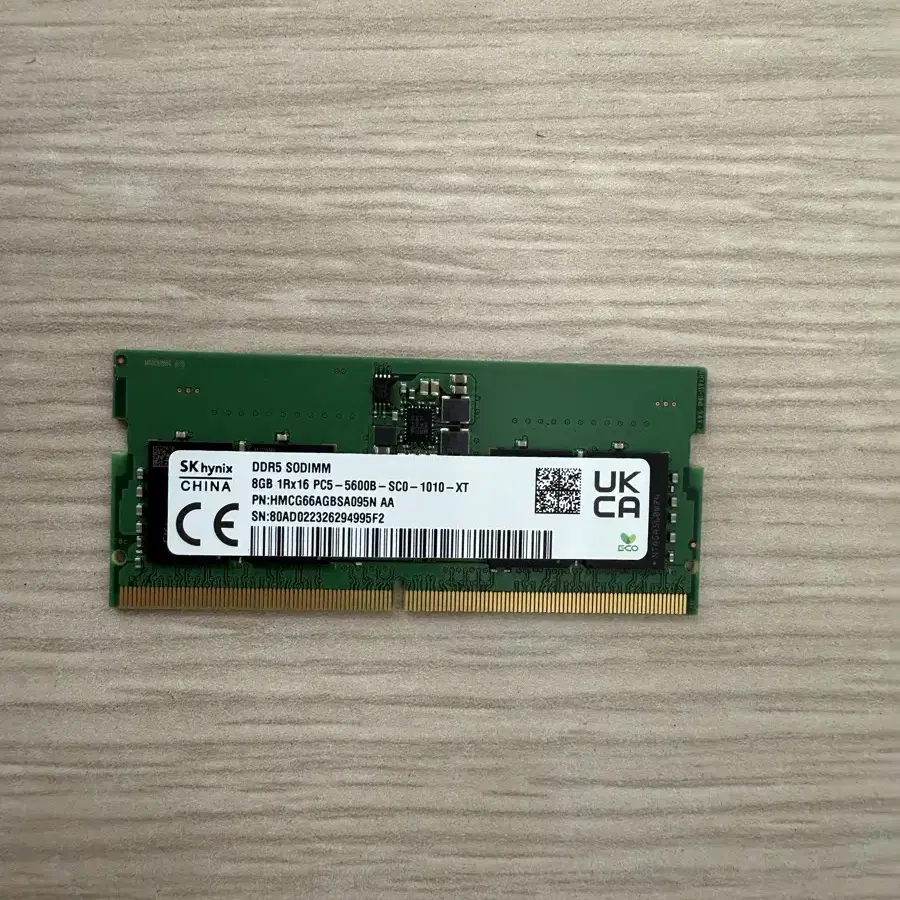 노트북 램카드(8GB) sk하이닉스 ddr5-5600