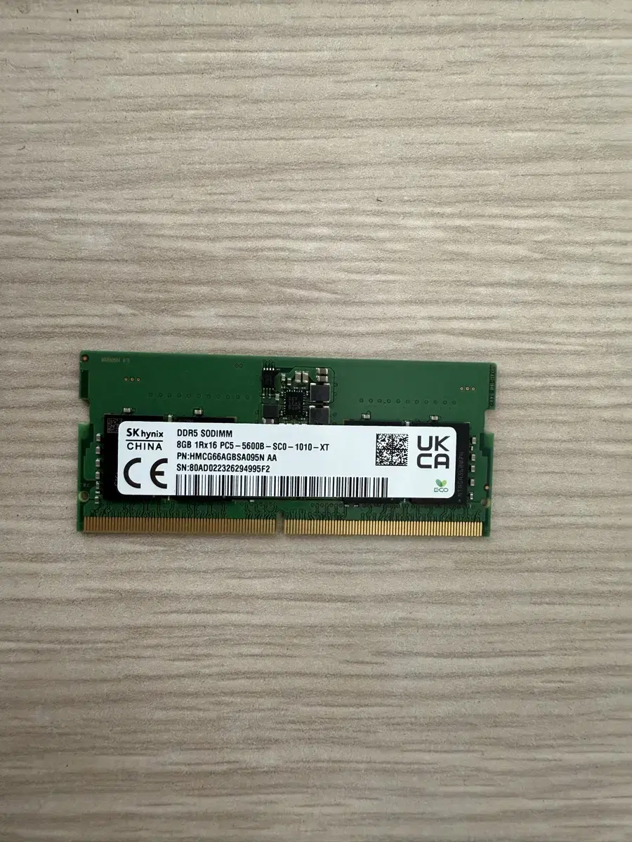 노트북 램카드(8GB) sk하이닉스 ddr5-5600