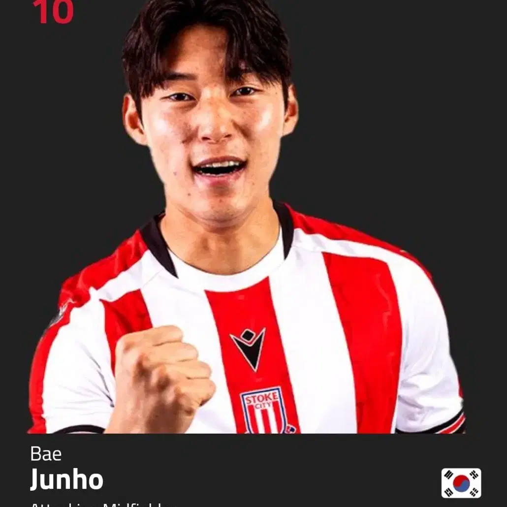 [S] 24-25 스토크시티 홈 matchday 지급용 셔츠 (배준호)