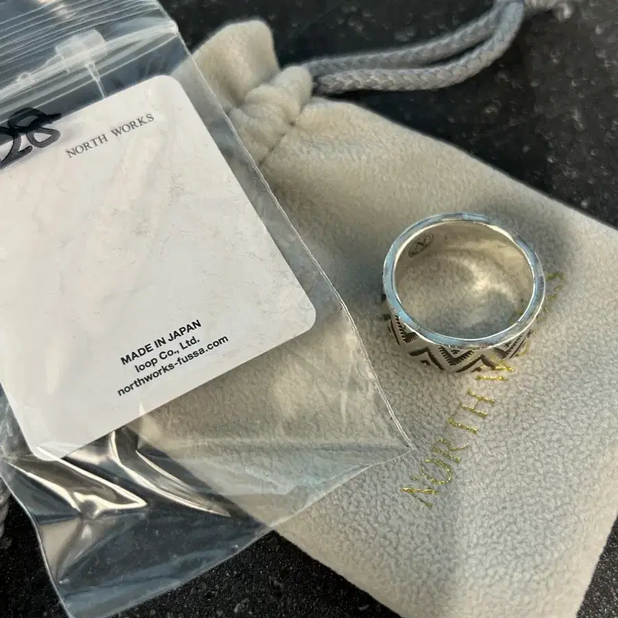 [NORTH WORKS] 900 SILVER STAMP RING (TRI